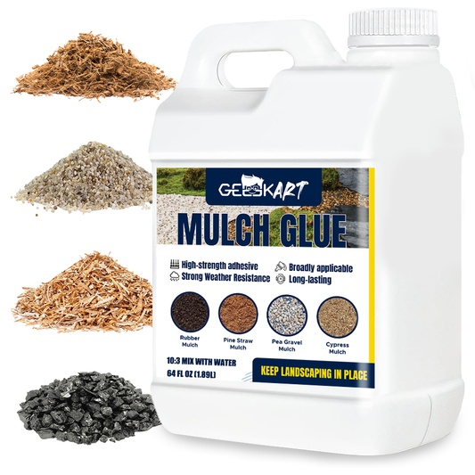 GEEEKART Mulch Glue, Fast-Drying Gravel Binder, 0.5/1 Gallon