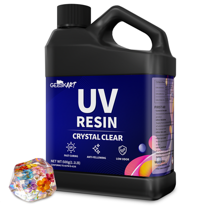 GEEEKART High Gloss UV Resin Kits (500g/1000g/2000g)