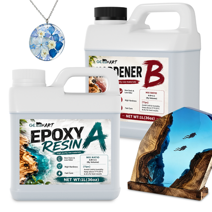 GEEEKART Crystal Clear Epoxy Resin Kit
