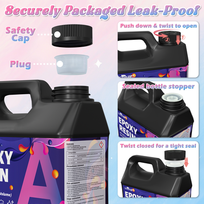 GEEEKART Arts & Crafts Epoxy Resin Kits (4L/2L/1L)