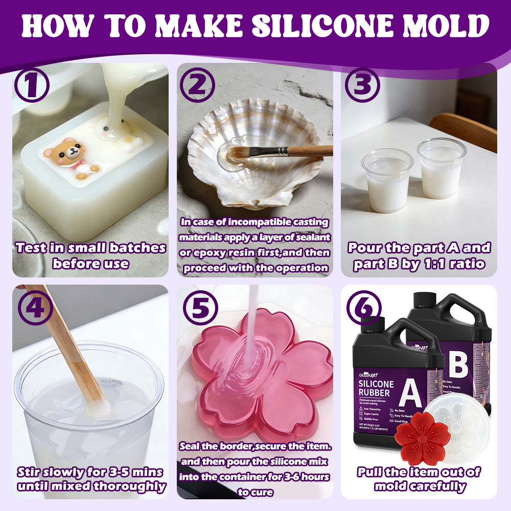 GEEEKART Liquid Silicone Mold Making Kit