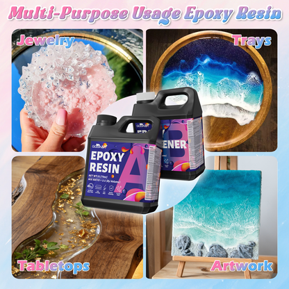 GEEEKART Arts & Crafts Epoxy Resin Kits (4L/2L/1L)