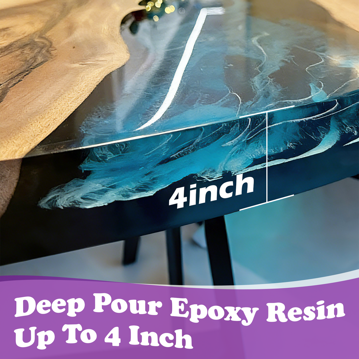 GEEEKART Deep Pour 2:1 Epoxy Resin Kits 1.5/3 Gallon