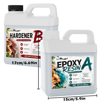 GEEEKART Crystal Clear Epoxy Resin Kit