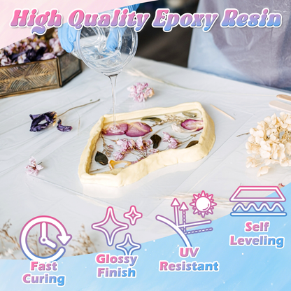 GEEEKART Arts & Crafts Epoxy Resin Kits (4L/2L/1L)