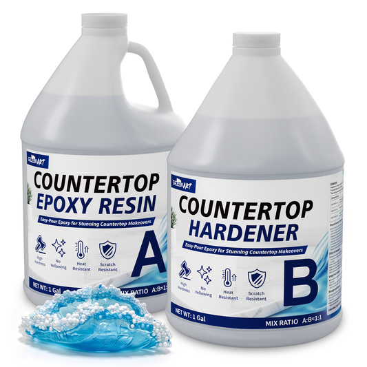 GEEEKART Countertop Epoxy Resin Kits (1 Gallon/ 1 Gallon*2/ 2 Gallon)