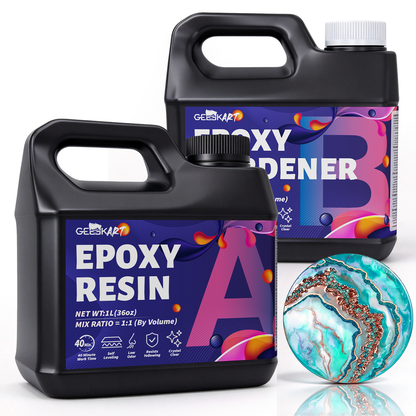 GEEEKART Arts & Crafts Epoxy Resin Kits (4L/2L/1L)
