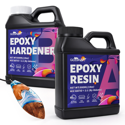 GEEEKART Arts & Crafts Epoxy Resin Kits (4L/2L/1L)