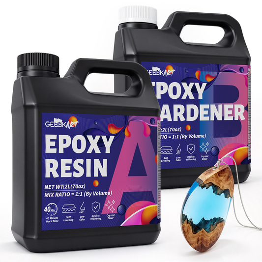 GEEEKART Arts & Crafts Epoxy Resin Kits (4L/2L/1L)