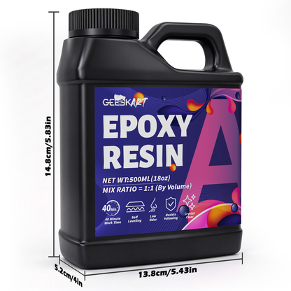 GEEEKART Arts & Crafts Epoxy Resin Kits (4L/2L/1L)