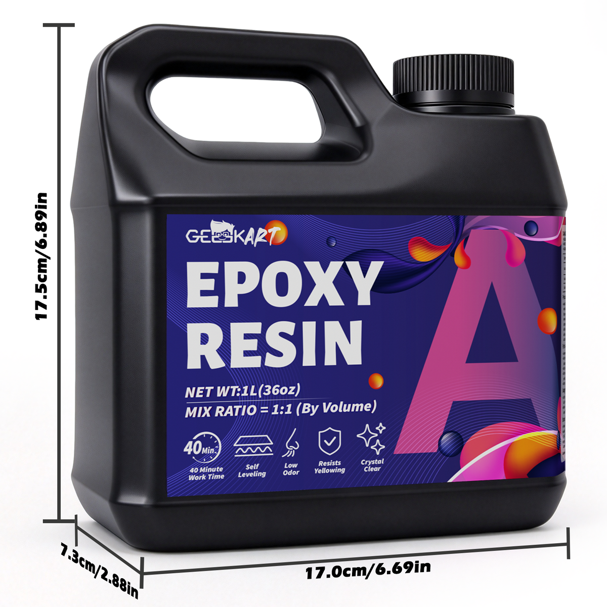 GEEEKART Arts & Crafts Epoxy Resin Kits (4L/2L/1L)