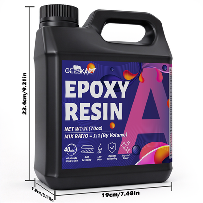 GEEEKART Arts & Crafts Epoxy Resin Kits (4L/2L/1L)