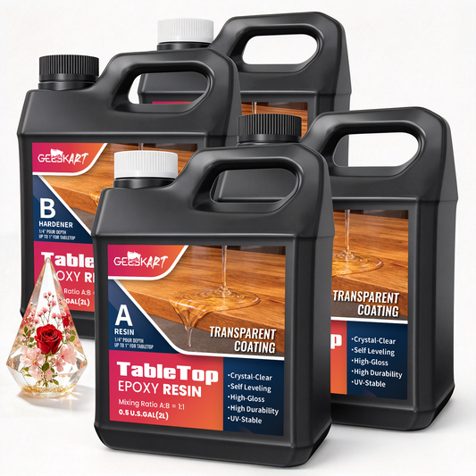 GEEEKART Tabletop Epoxy Resin Kit（1 Gallon/2 Gallon）