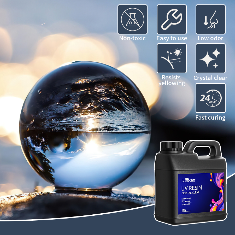 GEEEKART UV Resin Kit Crystal Clear