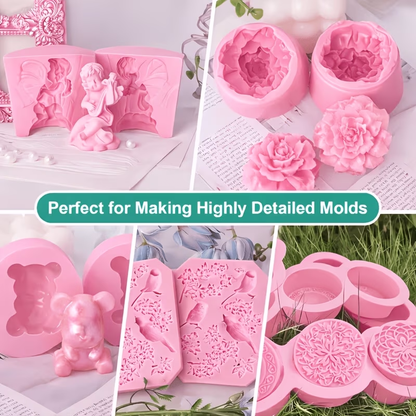 GEEEKART Pink Mold Making Silicone, 1:1, 1000G/2000G