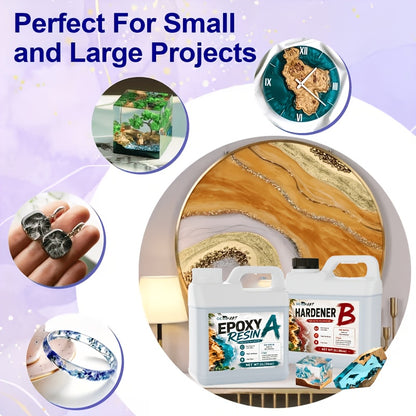 GEEEKART Crystal Clear Epoxy Resin Kit