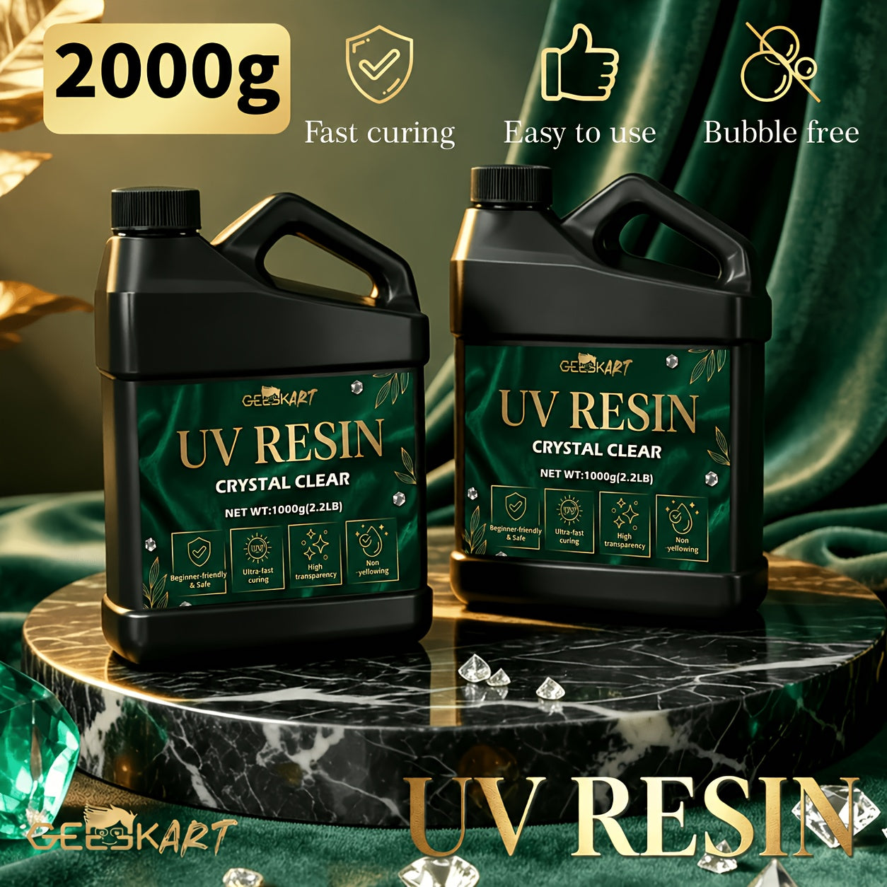 GEEEKART UV Resin (Fast Curing)