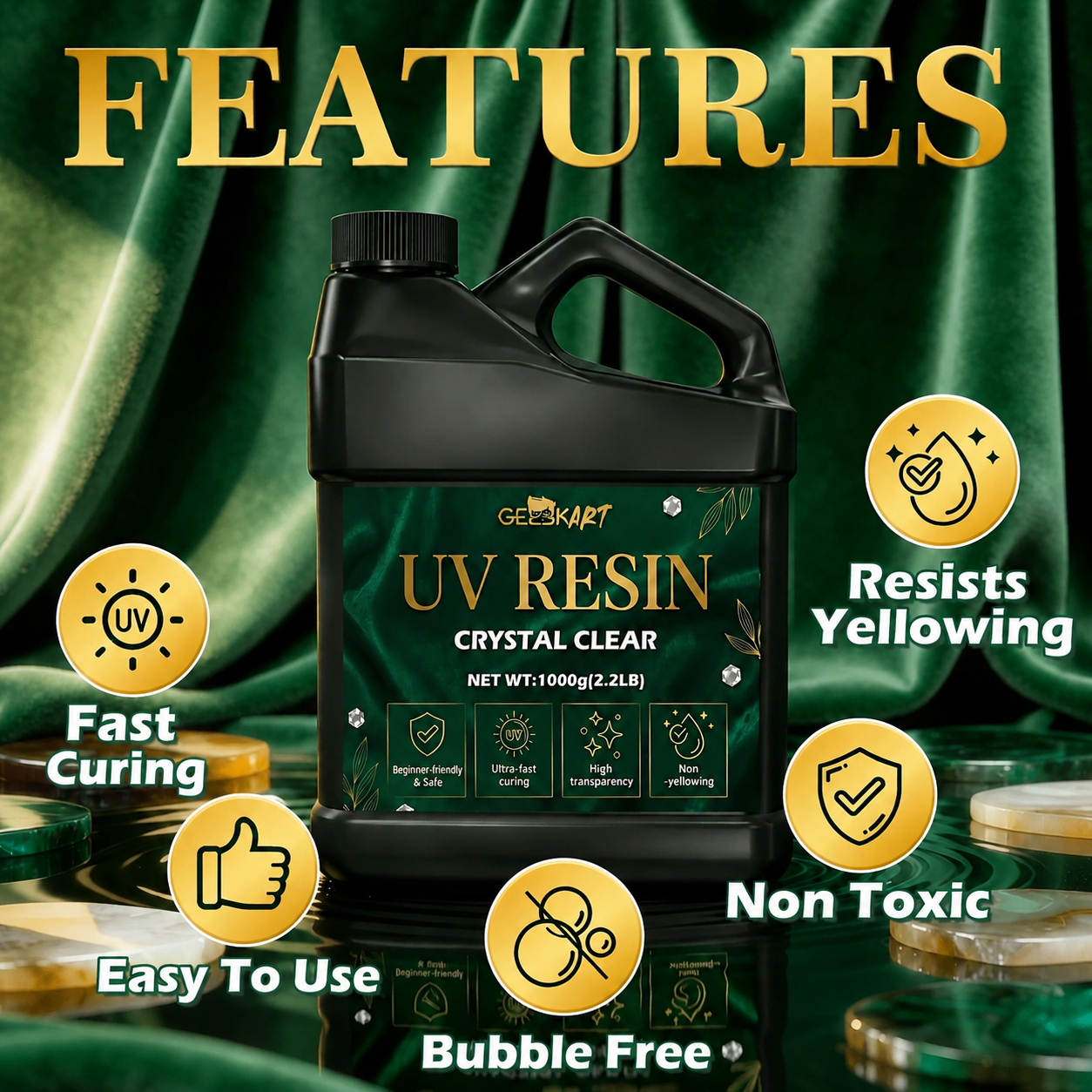 GEEEKART UV Resin (Fast Curing)