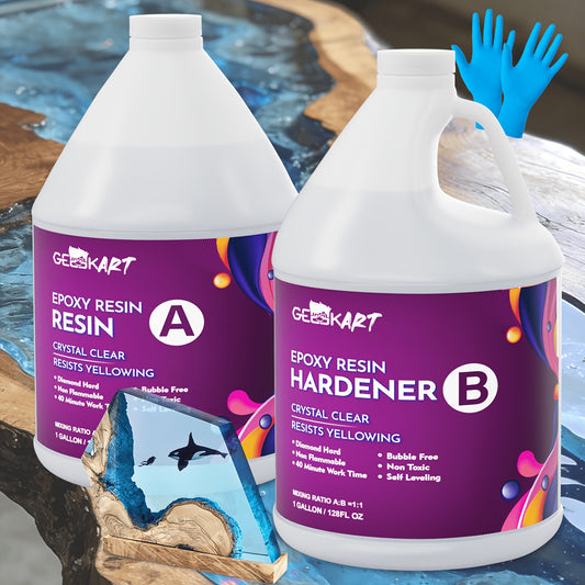 GEEEKART Epoxy Resin Kit (2 Gallon)